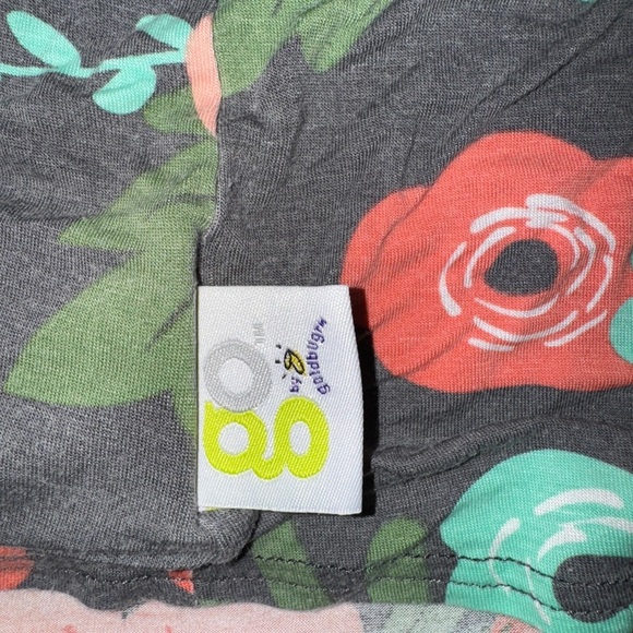 4 in 1 Infinity Nursing Scarf Go by Goldbug Gray/ Floral Breastfeeding Cover - Picture 2 of 4